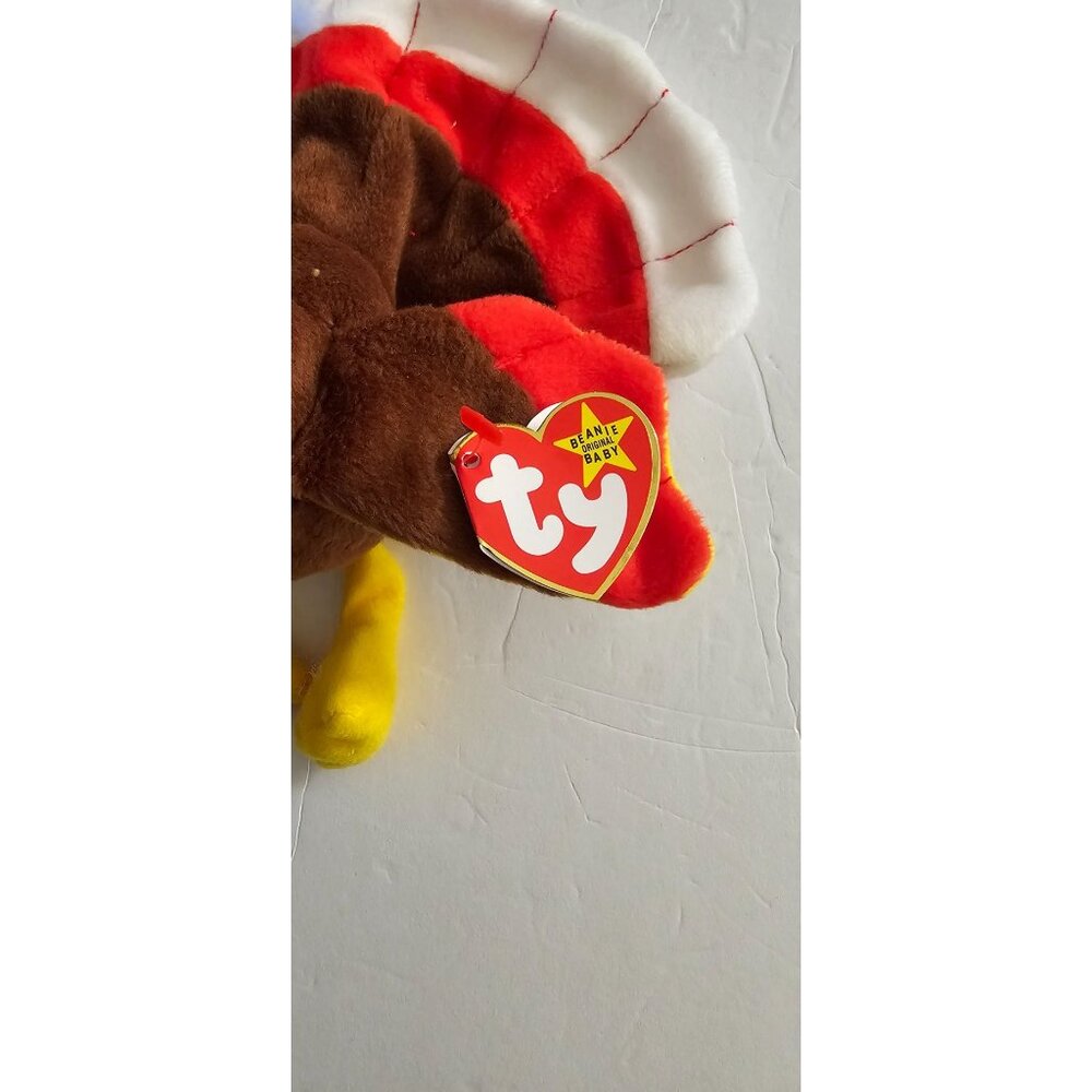 TY Beanie Babies: Gobbles The Turkey, Errors, Vintage, Mint, Retired, Style 4034 - Picture 2 of 5